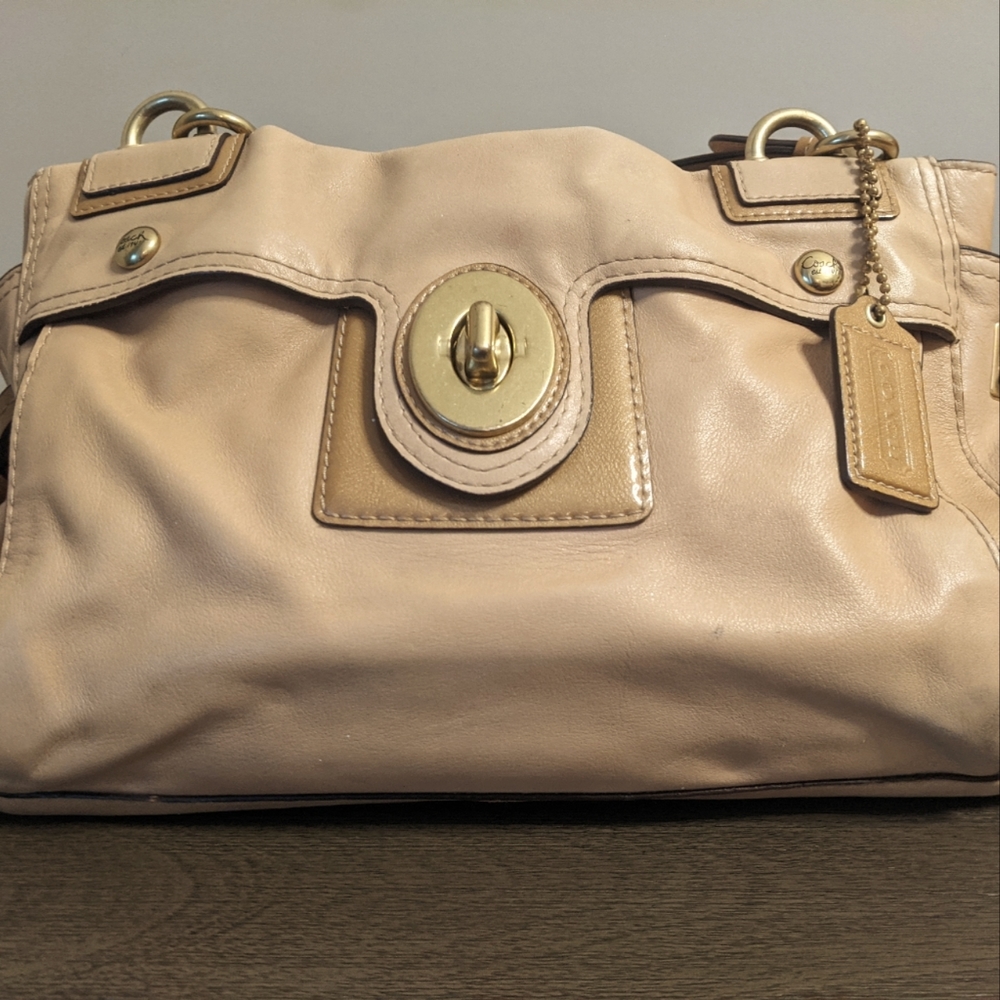 Coach Camel Leather Handbag